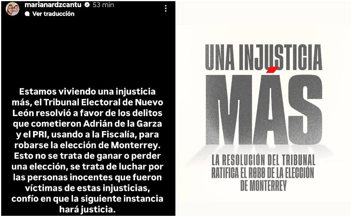 Mensaje de Mariana Rodríguez. Foto: Captura de pantalla