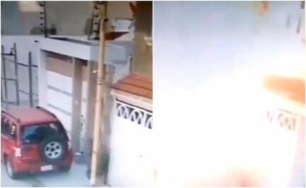 Video. Nuevo paquete bomba explota frente a vivienda en Puebla 