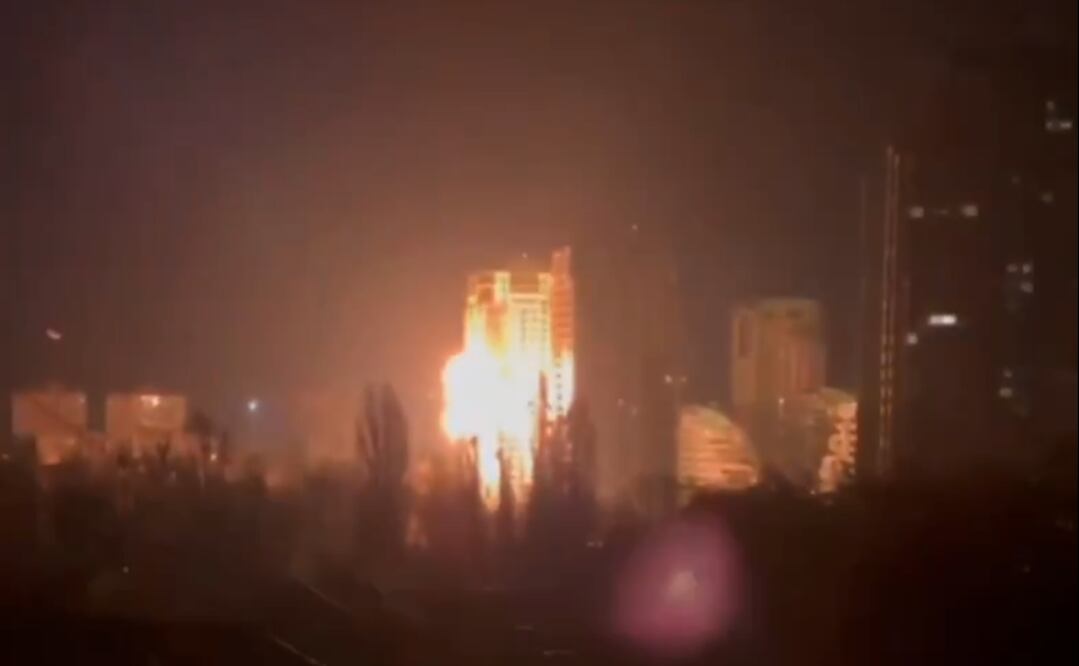 Kiev fueron blanco de un ataques rusos el viernes por la mañana (13/11/2025). Foto: Captura de pantalla