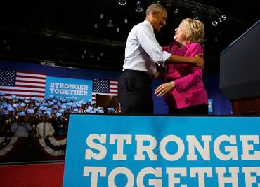 “No hay mujer más preparada que Clinton“, afirma Obama