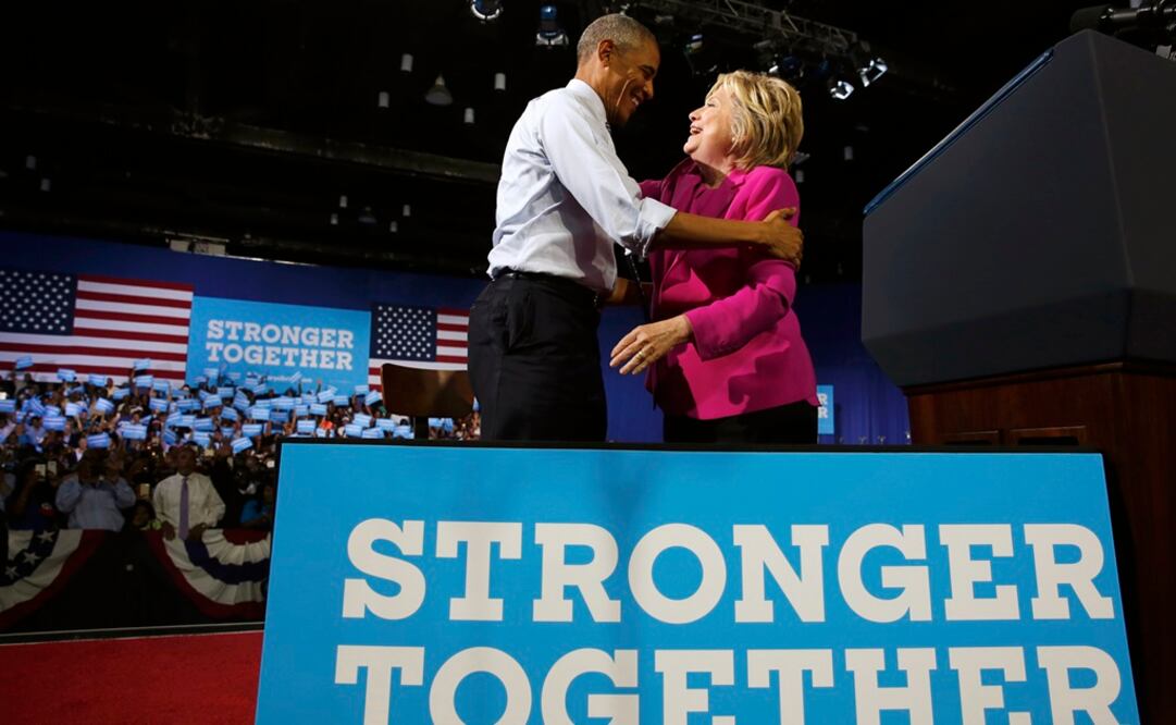 “No hay mujer más preparada que Clinton“, afirma Obama