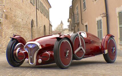 El coche de carreras que parece antiguo pero es completamente nuevo y eléctrico