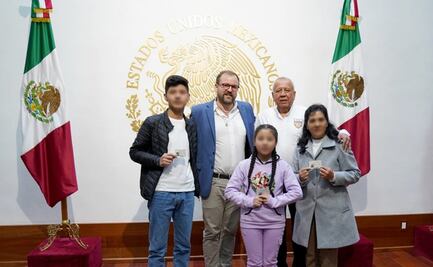 Entrega INM documentos migratorios a esposa e hijos de Pedro Castillo