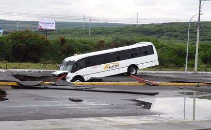 Se abre socavón en Querétaro por lluvias; reportan inundaciones 