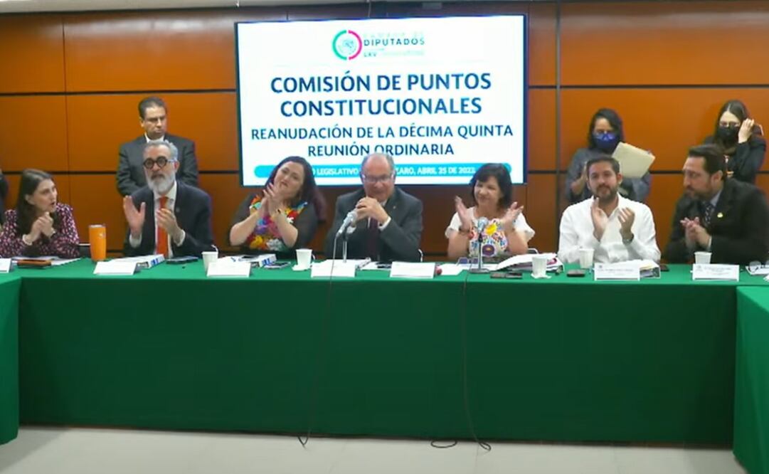 Comisión de Puntos Constitucionales de San Lázaro. Foto: Captura de pantalla