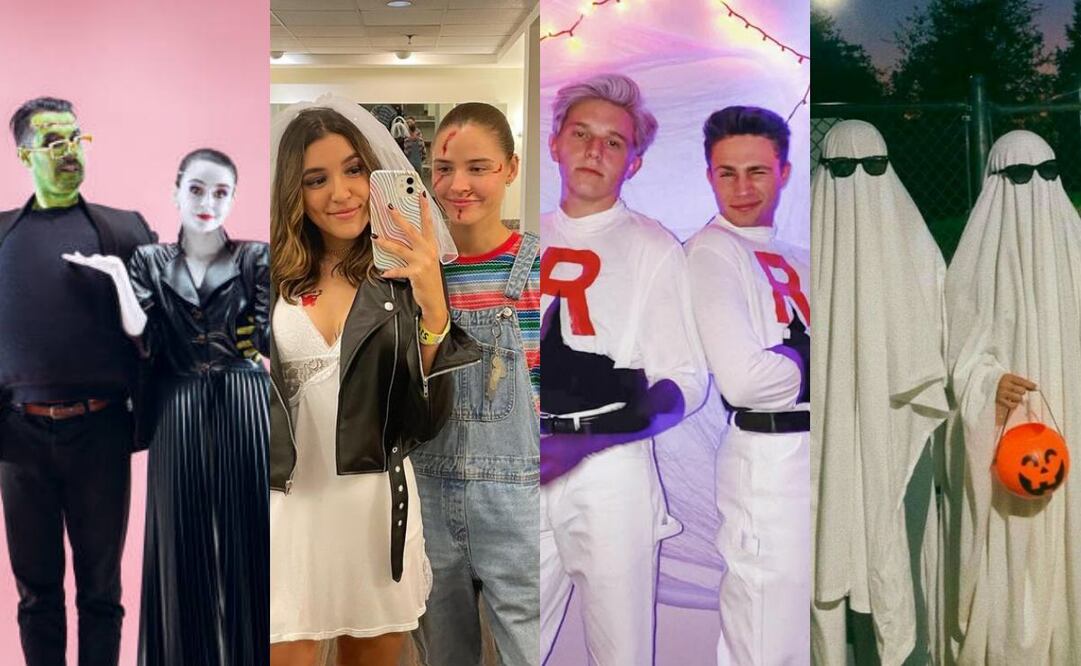 Las parejas se destacan este Halloween con creativos disfraces que reflejan su conexión, desde clásicos atemporales hasta modernos. Fotos: iStock y Pinterest