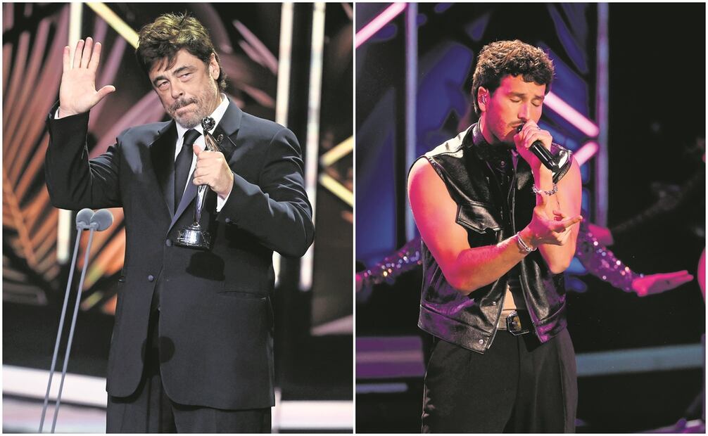 Benicio del Toro y Sebastián Yatra