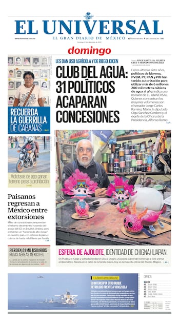 Portada impresa del 21 de diciembre de 2025