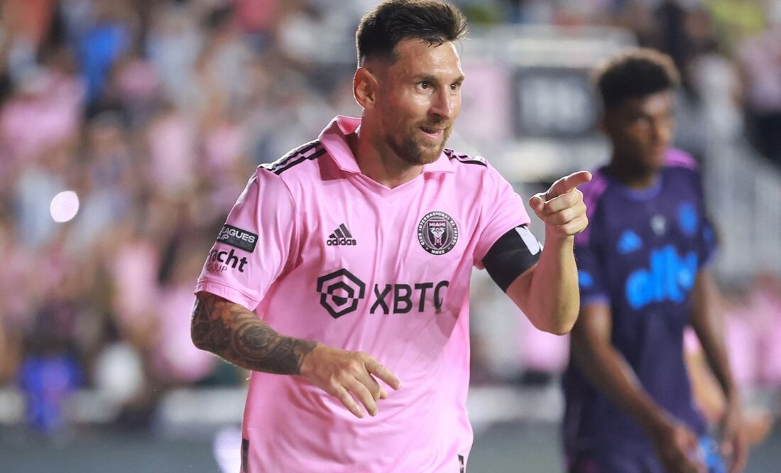 Lionel Messi convirtió el último gol en la goleada a Charlotte FC / Foto: AFP