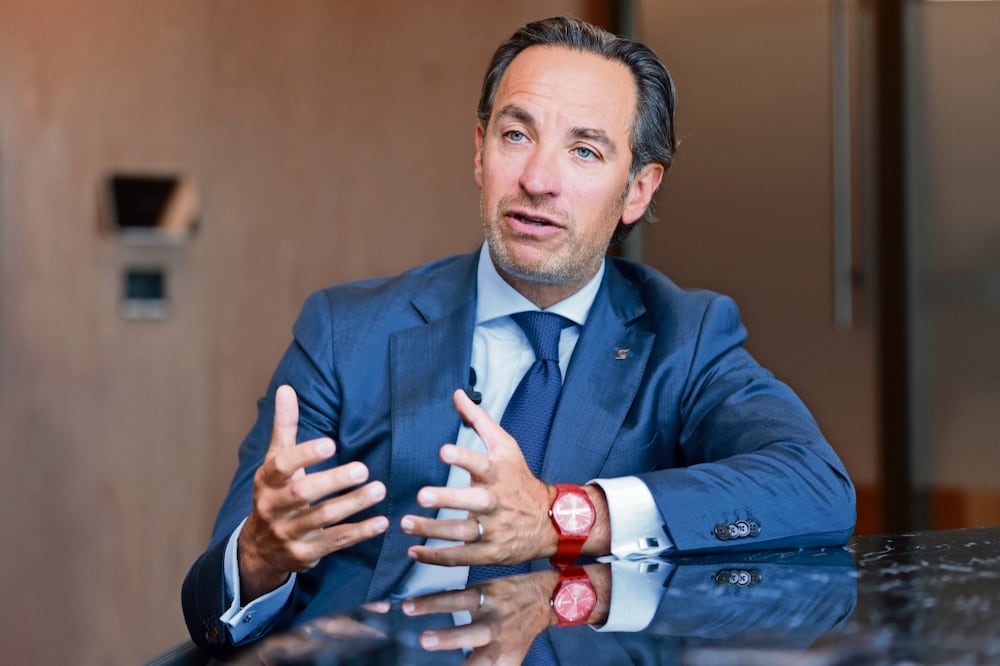 El directivo de Scotiabank resaltó que la región de Norteamérica vive un momento de reconfiguración por las grandes empresas que buscan llegar a la principal economía del mundo desde México a través del nearshoring. Foto: de Fernanda Rojas. El Universal