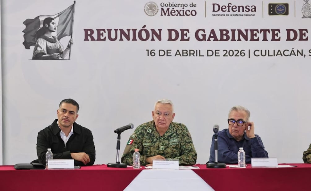 Gabinete de Seguridad se reúne con el gobernador de Sinaloa Rubén Rocha y académicos (16/04/2026). Foto: Especial