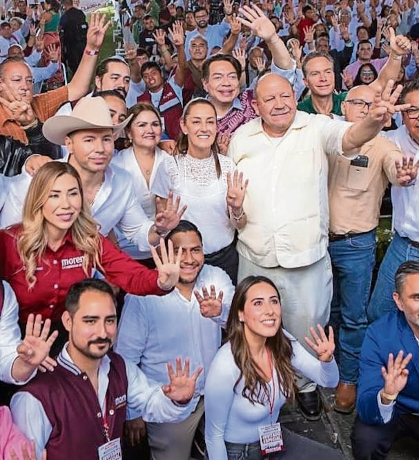 Claudia Sheinbaum Pardo firmó el Acuerdo por la Unidad de la Transformación en Matamoros, Coahuila. Foto: Especial