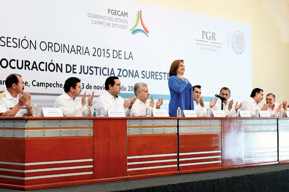 La procuradora Arely Gómez durante la inaguración de la Segunda Sesión Ordinaria de la Conferencia Nacional de Procuración de Justicia Zona Sureste (ESPECIAL)