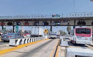 Instalan sólo un ponchallantas en la caseta de Tepotzotlán
