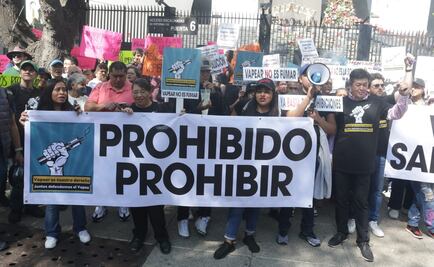 Comerciantes de vapeadores y consumidores se manifiestan en el Senado contra reforma; “¡prohibido prohibir!”, gritan