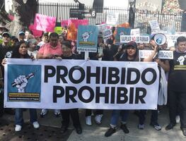 Comerciantes de vapeadores y consumidores se manifiestan en el Senado contra reforma; “¡prohibido prohibir!”, gritan