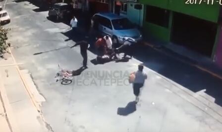 Video. Perro pitbull ataca a mujer en calles de la GAM