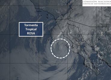 Tormenta tropical "Rosa" en las costas de Baja California Sur