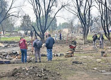 Inician peritaje por la explosión en predio de La Saucera