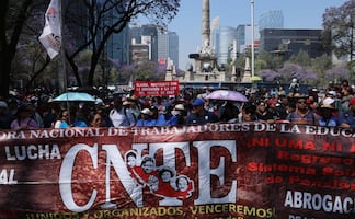 EN VIVO Marcha de la CNTE en CDMX y plantón en el Zócalo; minuto a minuto de la movilización de este 18 de marzo