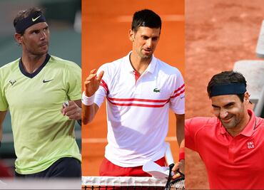 Djokovic, Nadal y Federer, sin obstáculos en Roland Garros