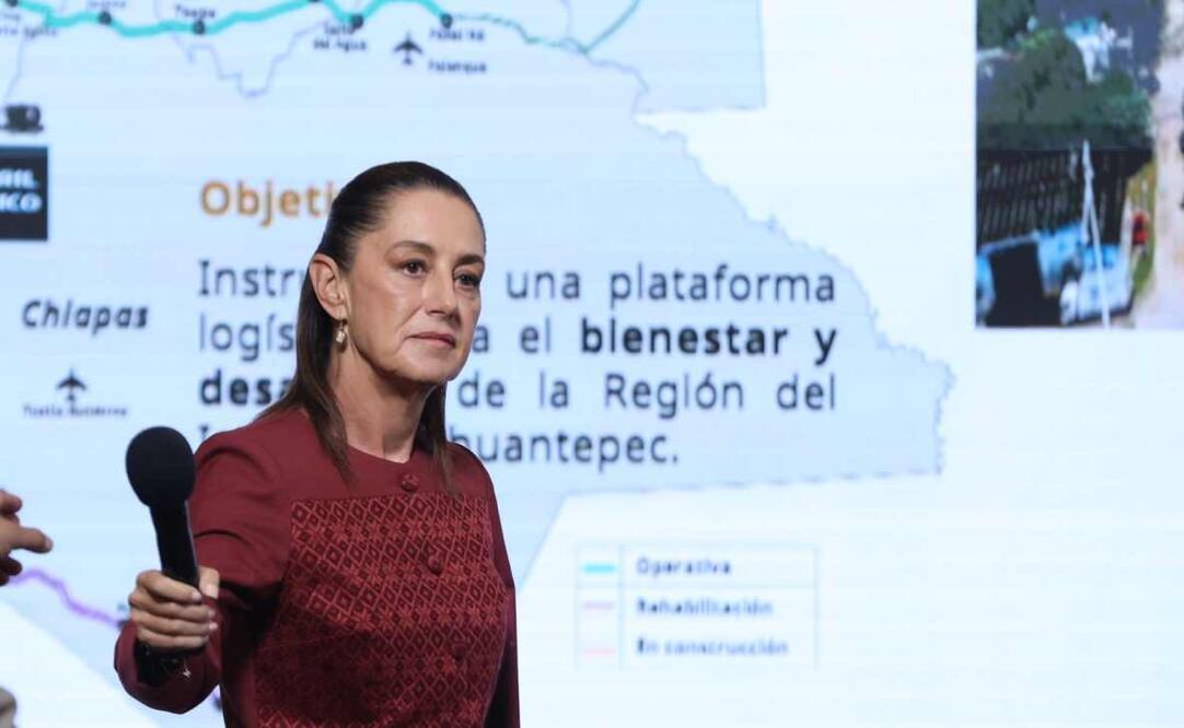 Claudia Sheinbaum, presidenta de México, durante la mañanera del 24 de noviembre del 2025. Foto: Berenice Fregoso / EL UNIVERSAL