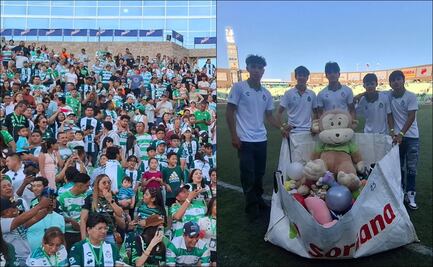 Santos brindó sonrisas con su lluvia de juguetes; a través de su decimosegundo 'Guerretón'