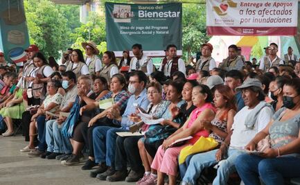 Inicia entrega de primer apoyo a damnificados por lluvias; Bienestar informa día, hora y módulo para recogerlo