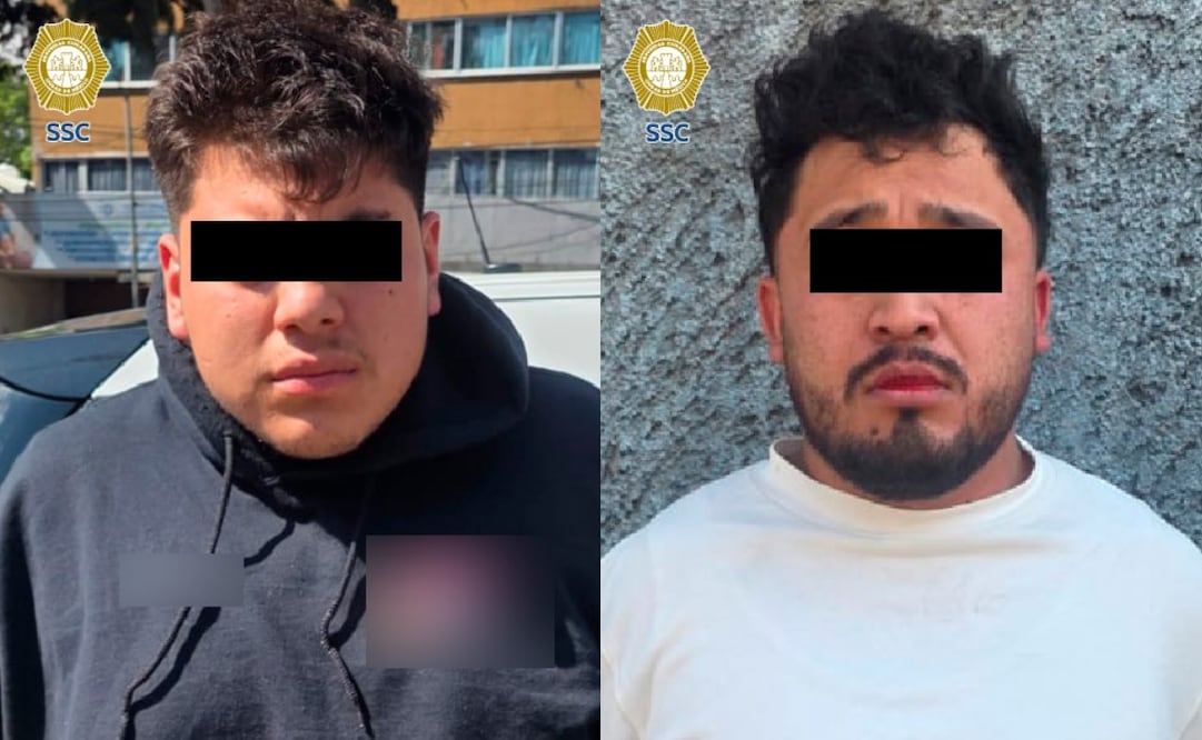 Detienen a dos presuntos responsables del homicidio de adulta mayor en Iztapalapa.
Foto: Especial.