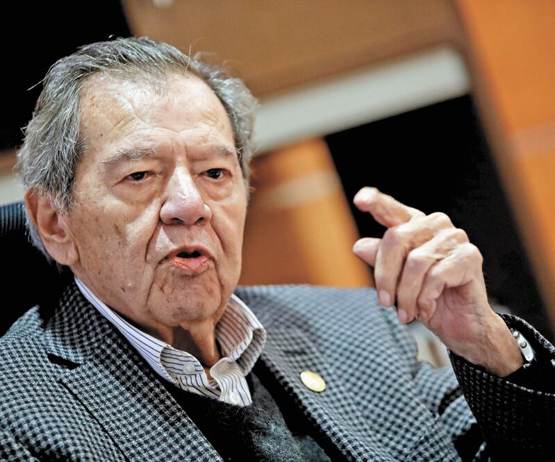Porfirio Muñoz Ledo dijo que aunque hagan más encuestas, en todas él resultará vencedor para ocupar la dirigencia de Morena. Foto: ARCHIVO EL UNIVERSAL