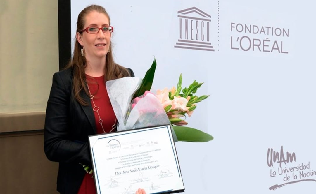 Ana Sofía Varela Gasque, una de las 15 jóvenes científicas más prometedoras de todo el mundo. Foto: Tomada de Twitter @UNAM_MX