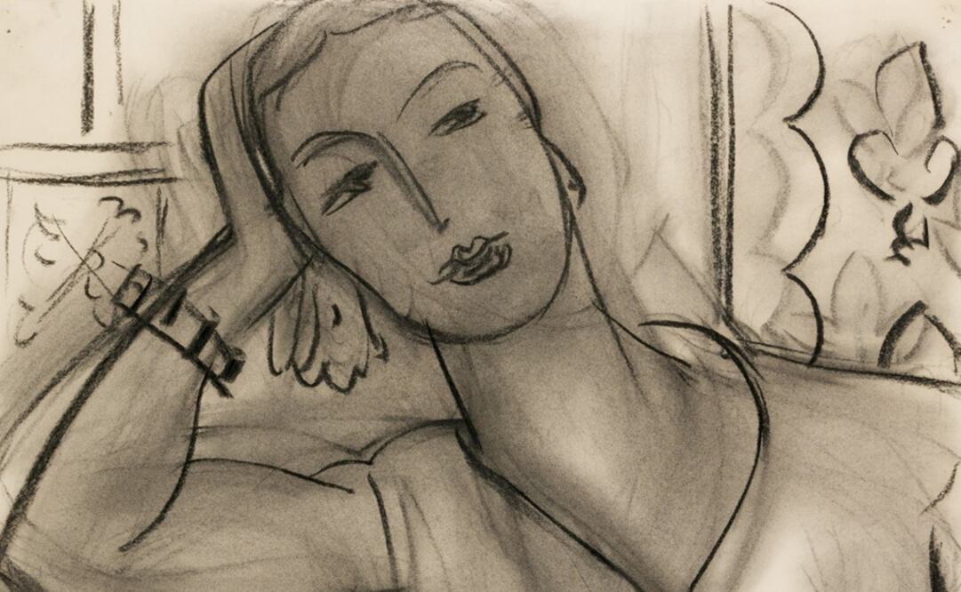 El retrato de Mary Hutchinson hecho por Henri Matisse será subastado el 19 de junio. Foto: Twitter / Sothebys