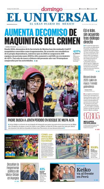 Portada impresa del 12 de abril de 2026