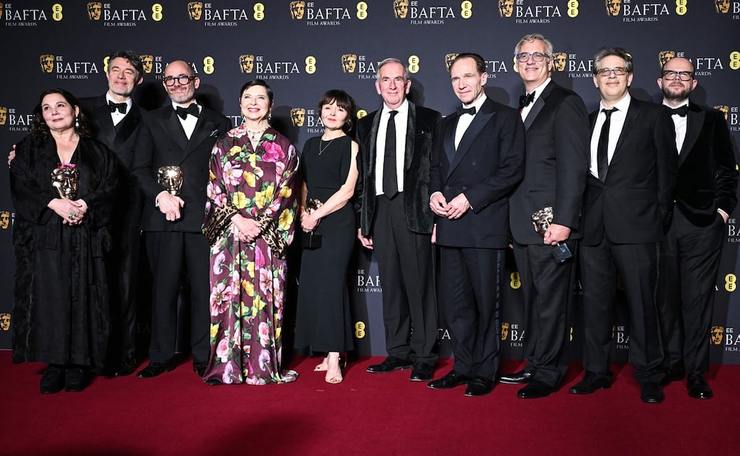 "Conclave" se llevó cuatro premios a casa entre ellos el de Mejor Película. Foto: AFP.