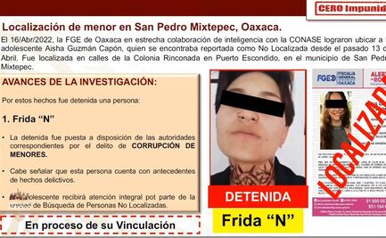 SSPC detiene a una mujer durante operativo para localizar a Aisha Guzmán en Oaxaca