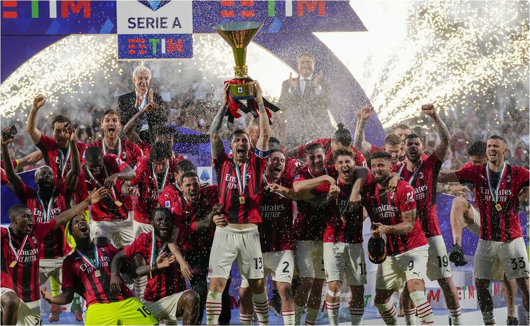 Milan se coronó campeón en la cancha del Sassuolo - FOTO: AP