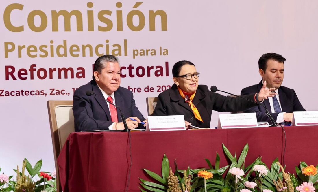 Rosa Icela Rodríguez participa en audiencia pública en Zacatecas (12/11/2025). Foto: X (@rosaicela_)