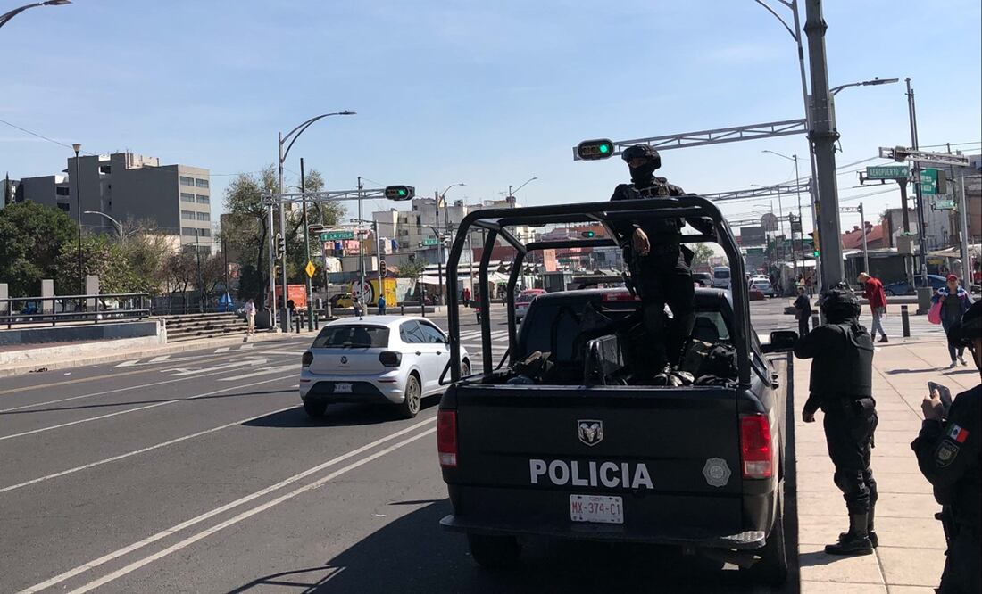 En un recorrido realizado por EL UNIVERSAL se constató que continúan patrullas de la SSC entre los callejones y vialidades principales de las fronteras entre la Cuauhtémoc y la Venustiano Carranza. Foto: Diego Simón Sánchez/EL UNIVERSAL