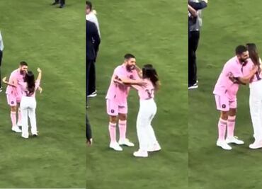 VIDEO: Antonella Rocuzzo confundió a Messi con Jordi Alba; se quedó cerca de besarlo