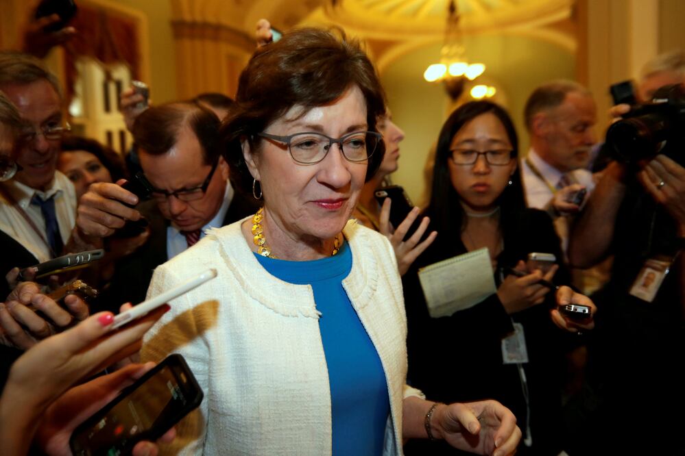 La senadora Susan Collins anunció su oposición a la ley que buscaba reemplazar el programa de salud Obamacare (Foto: Reuters)