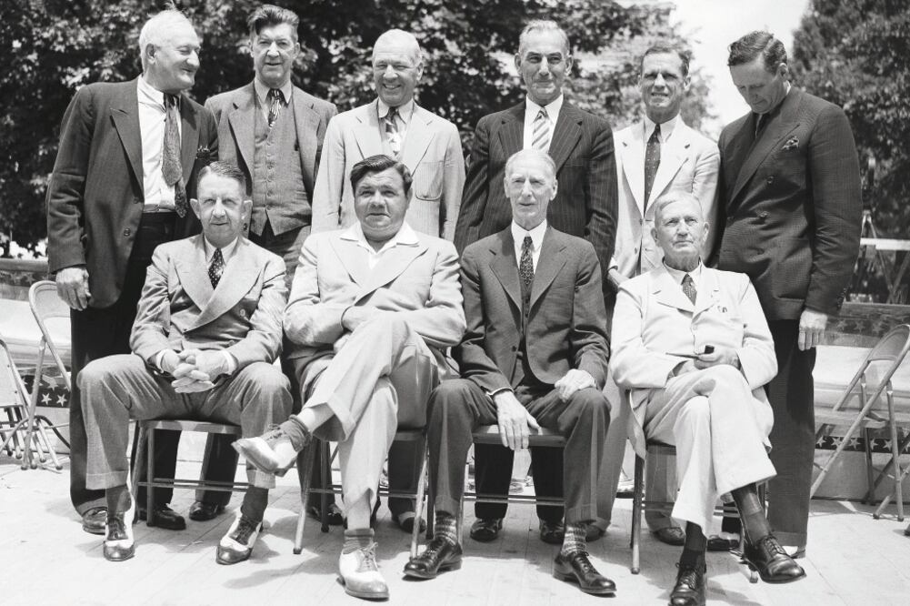 Aquellos grandes peloteros de 1939, quienes fueron inducidos a Cooperstown, NY. AP
