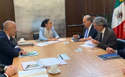 Sheinbaum se reúne con Carlos Slim y titular de la Conagua