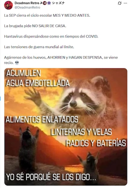 Memes del nuevo calendario escolar de la SEP. Foto: X