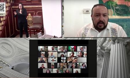 VIDEO: Con mala señal y con insultos, así transcurrió sesión virtual del Congreso capitalino