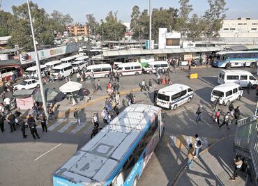 Ante caos vial, ordenarán paradero de Indios Verdes