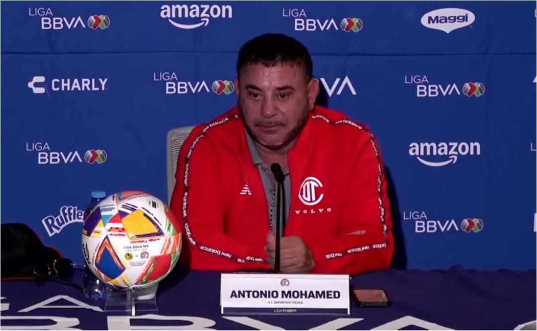 Antonio Mohamed en conferencia de prensa. FOTO: Captura de video
