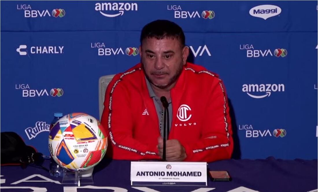 Antonio Mohamed en conferencia de prensa. FOTO: Captura de video