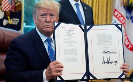 Elogia Trump a AMLO y descarta aranceles a México por esfuerzos en migración