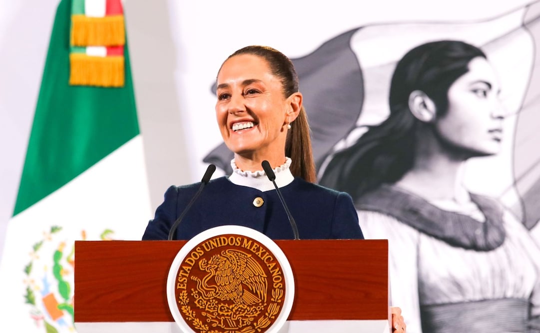 Conferencia mañanera de Claudia Sheinbaum del 3 de diciembre, desde Palacio Nacional. Foto: Axel Sánchez|EL UNIVERSAL