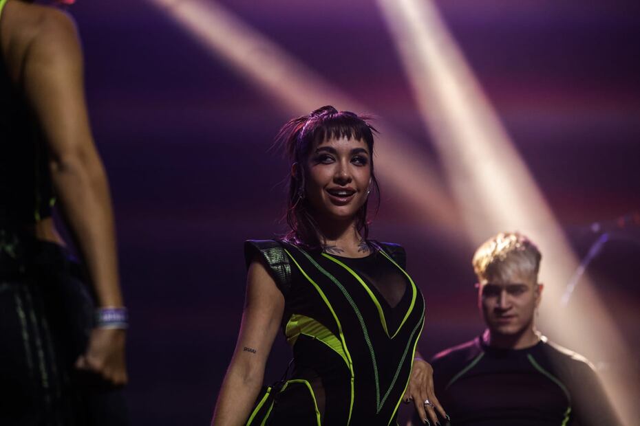 María Becerra llegó a México y el grito de “María, María, María”, fue con el que su público la recibió a la reguetonera argentina en el festival Hera. Foto: de Gabriel Pano. El Universal